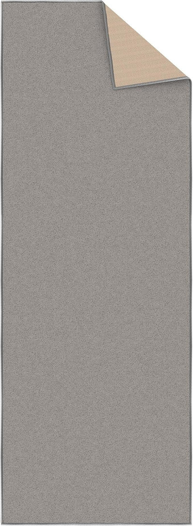 Ottomanson Hallway Runner Rug 2'2" x 6' Non Slip Solid Area Rugs Easy to Clean Laundry Rug Runner Durable & Pet Friendly Floor Carpet Runners for Hallways Entryway Living Room Kitchen, Gray