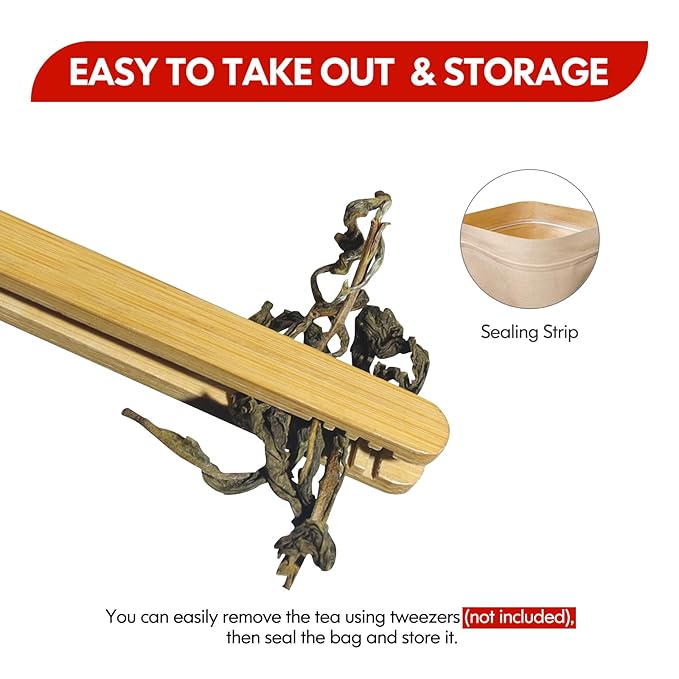 Organic Pu Erh Tea, USDA Certified Organic Raw Puerh Tea Loose Leaf Black Tea, No Dust Production Workshop, Chinese Yunnan Ancient Tree Puer tea Perfect for Hot Brew, 3.5 Oz