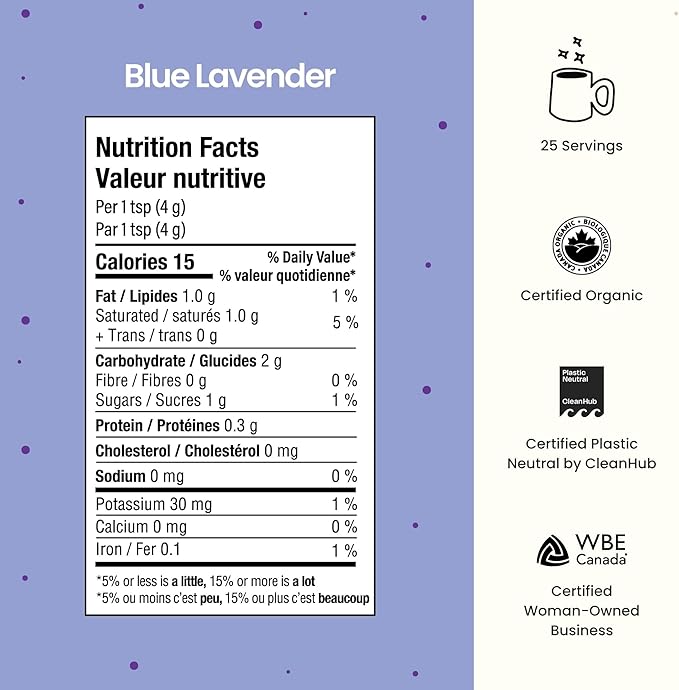 Blume Matcha & Blue Lavender Starter Pack - Organic Superfoods Booster for Lattes, Coffee & Smoothies - Vegan, Sugar and Gluten Free - Includes Frother - 60 Servings