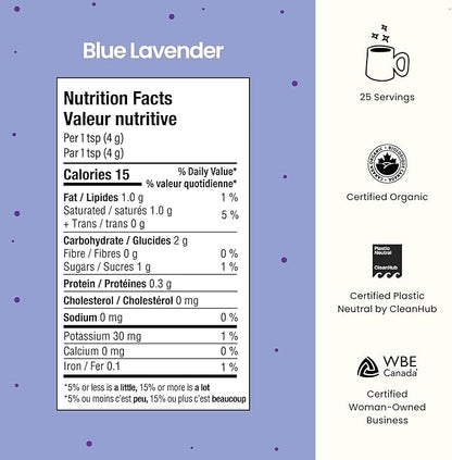 Blume Matcha & Blue Lavender Starter Pack - Organic Superfoods Booster for Lattes, Coffee & Smoothies - Vegan, Sugar and Gluten Free - Includes Frother - 60 Servings