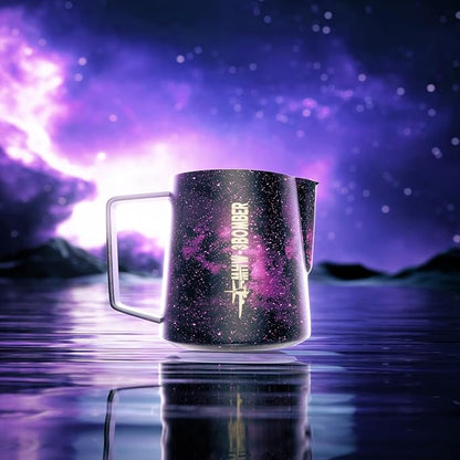 MHW-3BOMBER Espresso Steaming Pitcher Milk Frothing Pitcher Stainless Steel Milk Coffee Cappuccino Latte Art Barista Cup (5.0 Purple, 20 Ounces) P5008S
