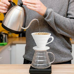 Load image into Gallery viewer, Segarty 200 Count Natural Unbleached Brown Coffee Filters Disposable, 1-2 Cup Small Paper-made Basket Filters, 6.1in Filters for Pour Over Maker Dripper, Suitable for Coffee Bar Home Office Cafeteria