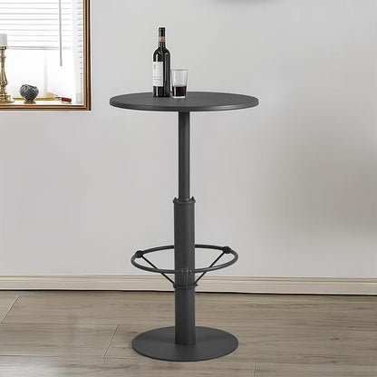 Retro Bar Table Industrial 41.3inch High Pub Table Modern Small Bistro Table for 2-3 People Metal Patio Table for Outdoor Indoor Minimalist Home Decor