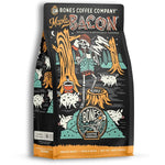 Load image into Gallery viewer, Bones Coffee Company Maple Bacon, Bacon and Maple Syrup Flavored Coffee, Medium Roast Low Acid Arabica Beans Compatible with Auto drip and French Press Coffee Maker, 12 Oz Whole Bean