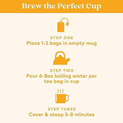 Organic India Tulsi Honey Chamomile Tea Bags - Herbal Tea for Stress Relieving & Calming, Immune Support, Adaptogen, Gluten-Free, USDA Certified Organic, Caffeine-Free - 18 Infusion Bags, 6 Pack