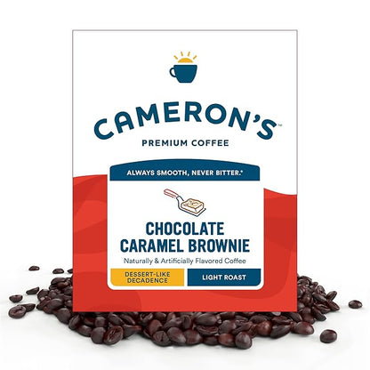 Cameron's Coffee Roasted Whole Bean Coffee, Flavored, Chocolate Caramel Brownie, 4 Pound