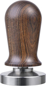 Load image into Gallery viewer, 53mm Calibrated Espresso Tamper, Calibrated Coffee Tamper with Spring Loaded Wooden Handle Stainless Steel Flat Base, Professional Barista Espresso Hand Tamper