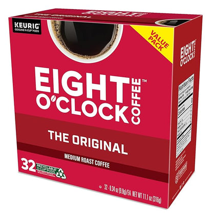 Eight O'Clock Coffee The Original, Keurig Single Serve K-Cup Pods, Medium Roast, 32 Count (Pack of 3)