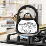 Load image into Gallery viewer, Tea Kettle for Stovetop, Food Grade Stainless Steel Water Kettle, Tea Pot for Home &amp; Kitchen, 3.1 Quart