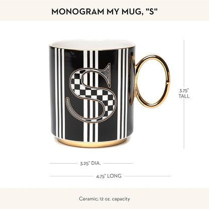 MACKENZIE-CHILDS My Mug, Decorative Ceramic Coffee Mug with Handle, S