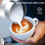 Load image into Gallery viewer, Huogary Electric Milk Frother and Steamer - 4 In 1 Automatic Milk Steamer, 300ml/10.1oz Hot&amp; Cold Foam Maker and Milk Warmer For Latte, Cappuccinos, Macchiato, White