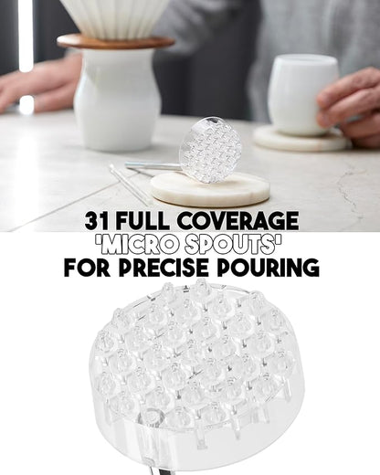 MELODRIP Pour Over Coffee Tool for Cleaner and Sweeter Pour Over Brewing (Matte Grey Handle and Grey Dish)