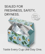 Load image into Gallery viewer, EZR Leaf Mint &amp; Chamomile Herbal Tea 20 Pyramid Tea Bags 1.4 Once with Lemongrass Mint Leaves Caffeine Free Decaf Blend Natural Relaxing,Wellness Gift-Ready