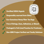 Load image into Gallery viewer, FGO Organic Pu'erh Tea, 100 Count, Eco-Conscious Black Tea Bags, Resealable Bag, Packaging May Vary (Pack of 1)