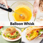 Load image into Gallery viewer, Milk Frother with Stand Rechargeable-Handheld Coffee Frother with 3 Stainless Whisks 3 Speed Adjustable, Electric Whisk Drink Mixer, Foam Maker Blender for Matcha Latte Cappuccino Chocolate