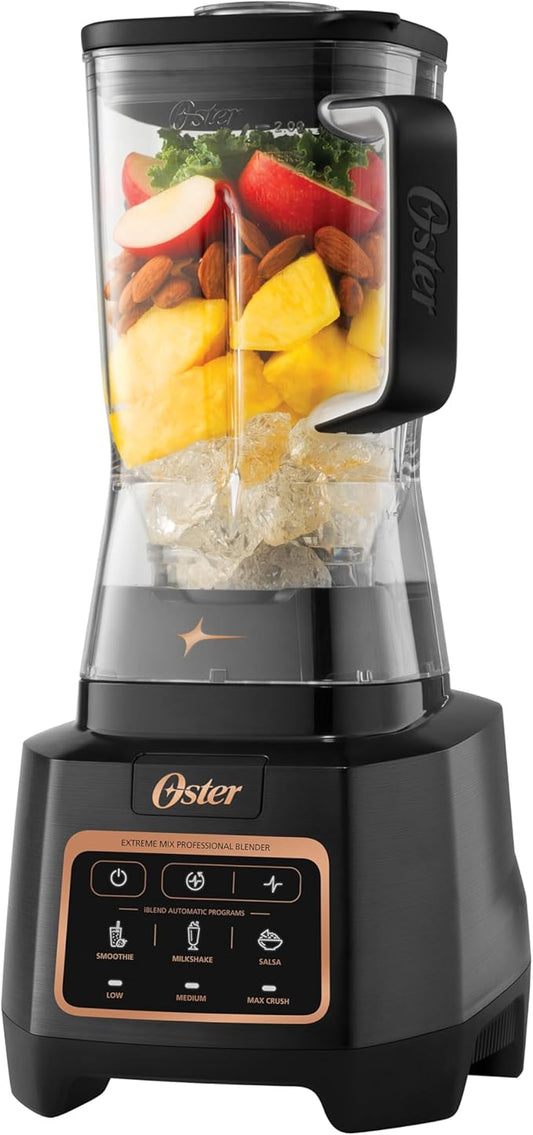 Oster Extreme Mix Blender, 1500-Watt High-Speed Countertop Blender with 64oz Jar & Auto Programs, Perfect for Smoothies, Milkshakes, Salsa