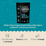 Load image into Gallery viewer, Guatemala Organic Cold Brew Coffee, Single Origin &amp; Gourmet Beans, Tasting Notes of Milk Chocolate, Creamy Caramel &amp; A Hint of Orange, Medium Roast Whole Bean, 2 lb Coffee Bag