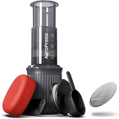 AeroPress Go Travel Coffee Maker & Stainless Steel Filter Bundle