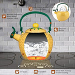 Load image into Gallery viewer, Whistling Tea Kettle for Stove Top Enamel on Steel Teakettle, Supreme Housewares Pineapple Design Teapot Water Kettle Cute Kitchen Accessories Teteras (2.1 Quart, Pineapple)