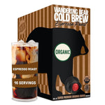 Load image into Gallery viewer, Wandering Bear Espresso Roast Organic Cold Brew Coffee On Tap, Iced Coffee Drink - Extra Strong, Smooth, No Sugar Added, Shelf-Stable, Ready to Drink, 100% Organic - 16 Servings of 6fl.oz - 96fl.oz