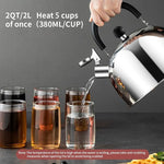 Load image into Gallery viewer, 304 Stainless Steel Whistling Tea Kettle 2.1 Quart/2L, Suitable to Boiling Water &amp; Tea on Induction Stove, Gas Stove Top