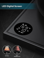 Load image into Gallery viewer, Electric Kettles, Gooseneck Electric Kettle, ±1℉ Temperature Control, Stainless Steel Inner, Quick Heating, for Pour Over Coffee, Brew Tea, Boil Hot Water, 0.9L Black