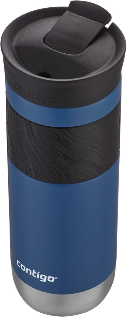 Contigo Byron Vacuum-Insulated Stainless Steel Travel Mug with Leak-Proof Lid, Reusable Coffee Cup or Water Bottle, BPA-Free, 20oz 2-Pack in Sake & Blue Corn Perfect for Hot and Cold Beverages
