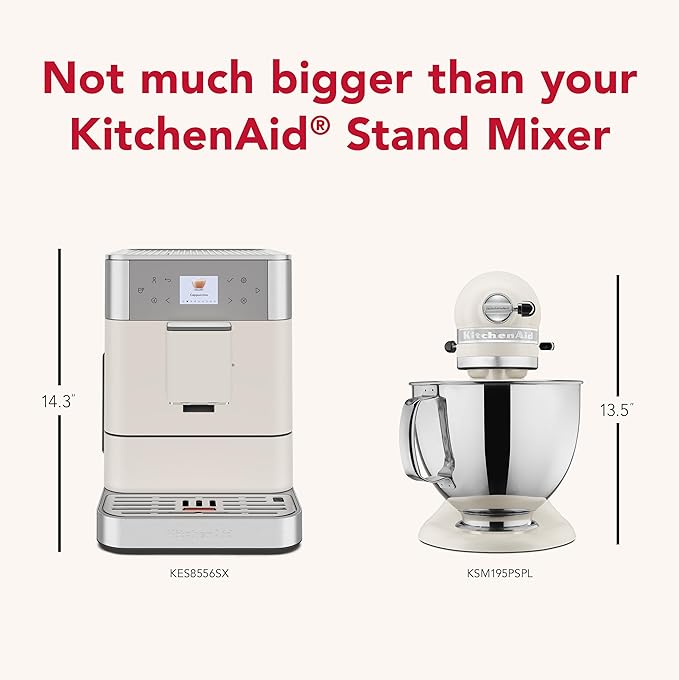 KitchenAid Fully Automatic Espresso Machine KF6, KES8556PL, Porcelain White