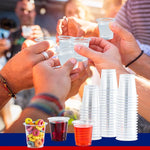Load image into Gallery viewer, JOLLY CHEF 900 Pack 2 oz Plastic Shot Glasses, Clear Disposable Cups, Plastic Shot Cups Disposable for Jelly Shots, Wine Tasting, Food Samples,Thanksgiving Party, Wedding, Christmas