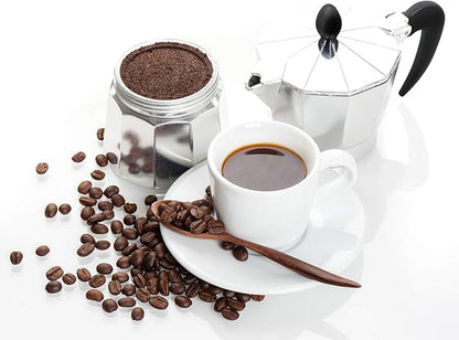 Zulay Kitchen Classic Stovetop Espresso Maker for Great Flavored Strong Espresso, Classic Italian Style 3 Espresso Cup Moka Pot, Makes Delicious Coffee, Easy to Operate & Quick Cleanup Pot