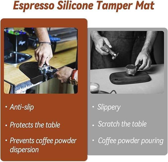 Espresso Tamper, Coffee Tamper with Espresso Distribution Tool, Espresso Tamper Mat, Espresso Dosing Funnel, Espresso Accessories, Wdt Tool Espresso, 51mm Espresso Tamper for Espresso Coffee Machine