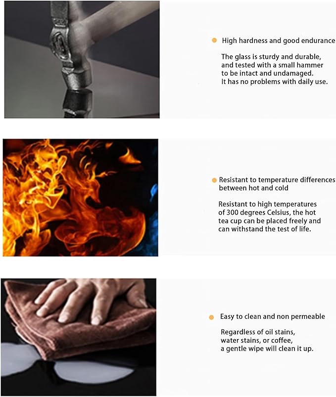 EASYSOUL Modern Round Glass Coffee Table with Wood Base for Living Room, 35.43" D x 35.43" W x 13.78" H, Mid Century Circular Center Coffee Tables with Tempered Glass Top (Walnut-Grey Glass/35.43 ")