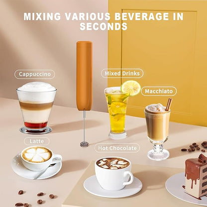 4-in-1 Electric Hand Mixer, Electric Whisk, Mini Onion Chopper 10Oz, Small Cordless Hand Blender, Milk Frother Wand for Coffee, Matcha, 4 Speed Rechargeable Food Processor for Baby Food Maker