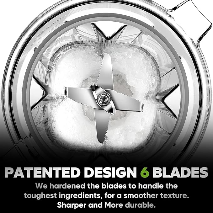 COZII Countertop Blenders for Kitchen, Professional 2000 Peak Watt for Smoothies/Ice Crushing/Frozen Drink/Puree, Smoothie Blender with 64oz Pitcher & 21oz To-go Cup, Dishwasher Safe, Dark Grey