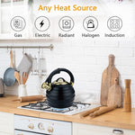 Load image into Gallery viewer, Tea Kettle for Stove Top Whistling Teapot, 3.2Q Tea Pot Stainless Steel Teakettle with Heat Proof Ergonomic Handle