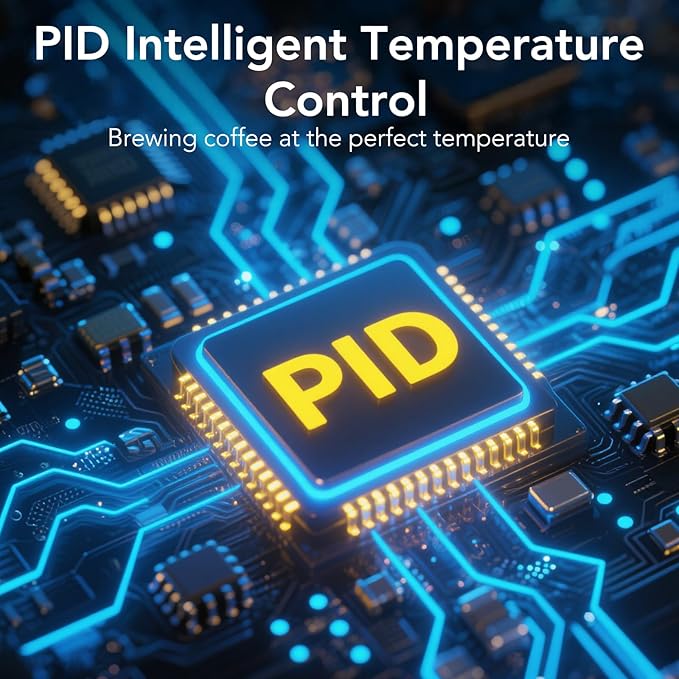 Kndko Espresso Machine, 20 Bar Espresso Coffee Maker with Steam Milk Frother, Compact Stainless Steel Coffee Machine with 40.5oz Removable Water Tank for Espresso, Latte, Cappuccino, Iced Coffee