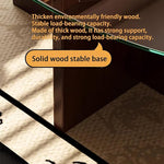 Load image into Gallery viewer, EASYSOUL Modern Round Glass Coffee Table with Wood Base for Living Room, 35.43" D x 35.43" W x 13.78" H, Mid Century Circular Center Coffee Tables with Tempered Glass Top (Walnut-Grey Glass/35.43 ")