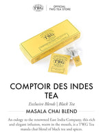 Load image into Gallery viewer, TWG Tea | Comptoir Des Indes Tea | Black Tea | Masala Chai &amp; Spices | 15 Hand Sewn Cotton Teabags | Gift Set