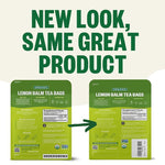 Load image into Gallery viewer, FGO Organic Lemon Balm Tea, 100 Count, Eco-Conscious Herbal Tea Bags, Resealable Bag, Caffeine Free, Packaging May Vary (Pack of 1)