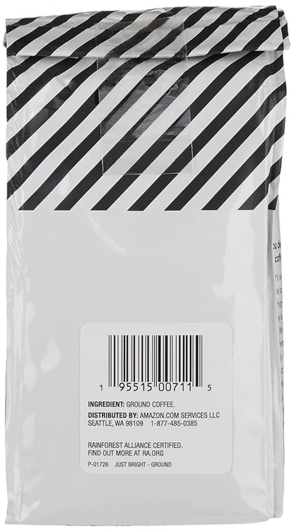 Amazon Fresh Just Bright Ground Coffee, Light Roast, 12 Ounce (Pack of 3)