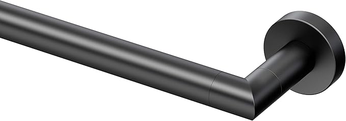 Gatco 4630MX Glam Single Towel Bar, 24 Inch, Matte Black