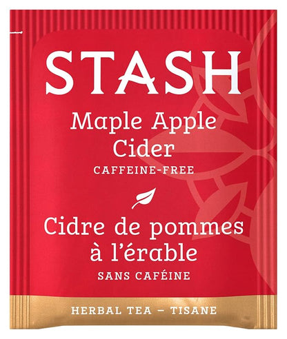 Stash Tea Maple Apple Cider Herbal Tea - Naturally Caffeine Free, Non-GMO Project Verified Premium Tea with No Artificial Ingredients, 100 Count (BULK PACKAGING)