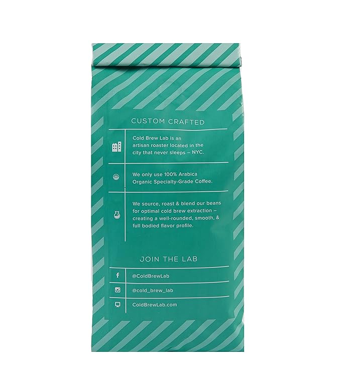 Cold Brew Organic Breakfast Blend Coffee, Coarse Ground, Medium Roast, 2 LB, for Cold Brewing & French Press