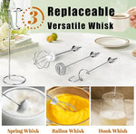 Load image into Gallery viewer, Nahida Milk Frother Wand for Coffee Frother Handheld with Stand Electric Whisk with 3 Heads 3 Speeds Drink Mixer Coffee Frother Foam Maker For Latte, Cappuccino, Hot Chocolate, Egg - Green