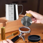 Load image into Gallery viewer, 22Pcs Espresso Accessories Kit, 51mm Tamper Tool Espresso, Coffee Tamper with Espresso WDT Tool, Tamper Mat, Coffee Stirrer, Frothing Pitcher, Latte Art Pen and 16 Coffee Stencils, Latte Art Kit
