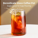 Load image into Gallery viewer, Cold Brew Coffee Maker 450ML, Ice Drip Coffee Brewer,Slow Dripper Coffee Maker with Fine Mesh Filter, Adjustable Water Flow (Dark Brown)