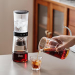 Load image into Gallery viewer, Cold Brew Coffee Maker 450ML, Ice Drip Coffee Brewer,Slow Dripper Coffee Maker with Fine Mesh Filter, Adjustable Water Flow (Dark Brown)