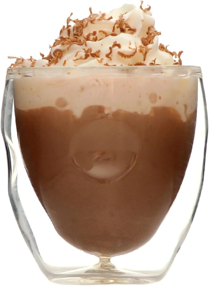 Ozeri Moderna Artisan Series Double Wall Beverage and Espresso Shot Glasses, 2-Ounce, Set of 4