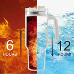 Load image into Gallery viewer, Ships Next Day,40 oz Tumbler with Handle and Straw,Custom Stainless Steel Insulated Cups with Name Travel Coffee Mug Personalized Wedding Mother's Birthday Christmas Gifts for Women