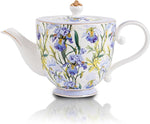 Load image into Gallery viewer, Flower Ceramic Teapot，28.7oz Blue Flower Teapot for Tea Party, Women's Gathering, Family Gathering (Blue)
